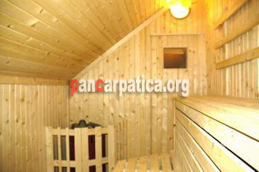 Imagine sauna in pensiunea Alpin-Rasinari pentru relaxare si cu efect terapeutic