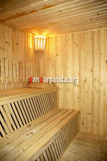 Imagine cu sauna pensiunii Madalina din Putna modalitate placuta de a te relaxa dupa o plimbare prin imprejurimile zonei